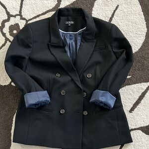 JCrew Double Breasted Blazer black size 14